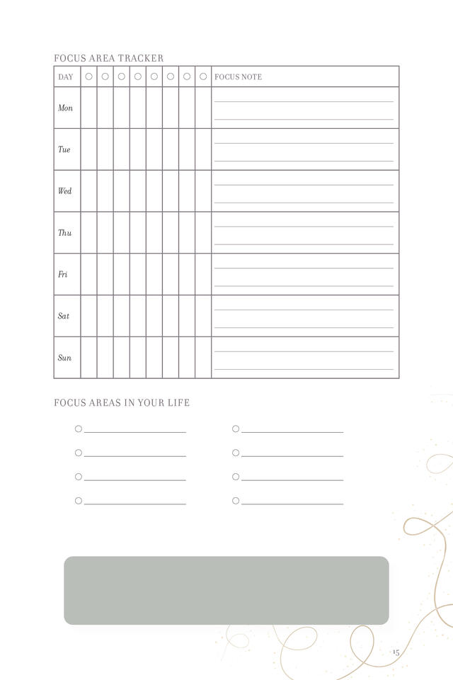 Goldilocks Journal - Weekly Spread - B Goldilocks Journal - Weekly Spread - B